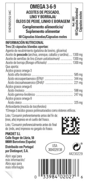 Detalle 2 de Solgar Omega 3-6-9 60 cápsulas blandas 💊