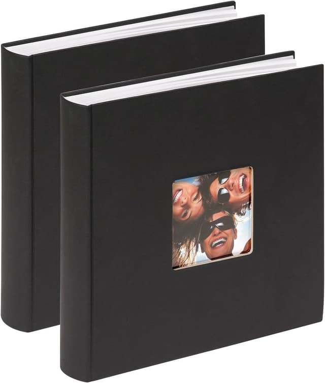 Detalle de walther design Album Photo Noir 30 x 30 cm avec découpe de couverture – Pack double Fun FA-208-BD
