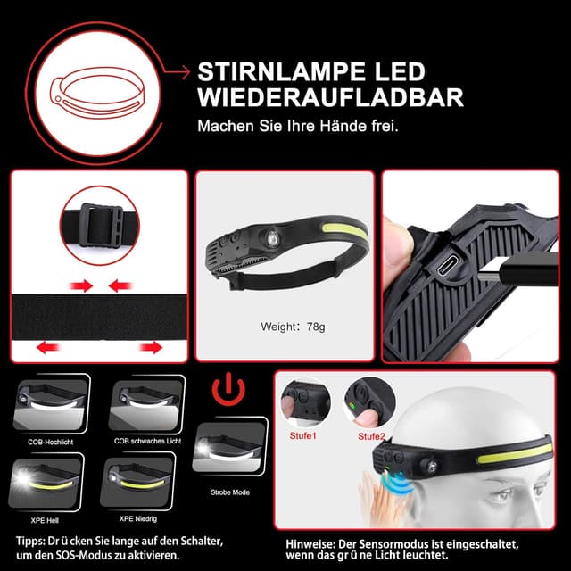 Thumbnail 5 de WOWNIGHT Linterna LED 1000000 lúmenes alta potencia