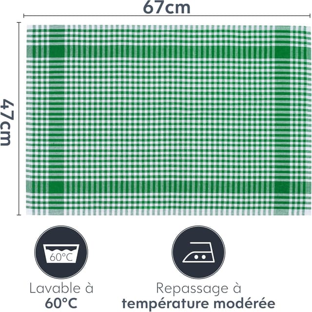 Thumbnail 5 de Twinzee Torchon Cuisine 10 pièces 67 x 47 cm