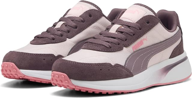Detalle de PUMA Damen R78 GlanceSneaker – Textiloberteil mit Wildleder-Overlays