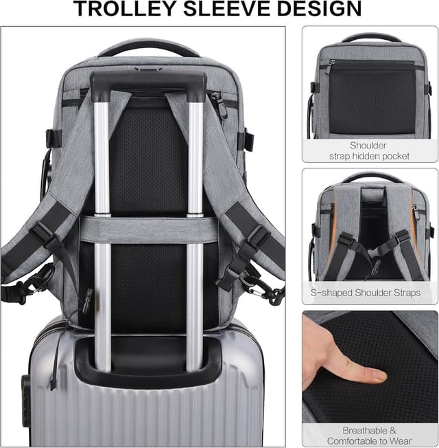 Thumbnail 5 de YOUNGOA Mochila Cabina Ryanair 20L con Compartimento Portátil ✈