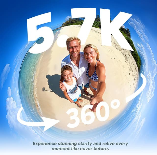 Detalle 2 de AKASO 360 Camera Drone View Combo 5.7K camera