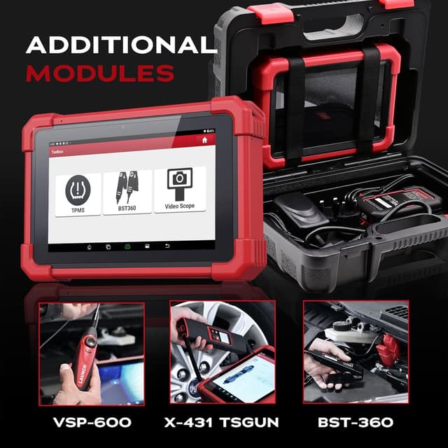 Detalle 2 de LAUNCH CRP919MAX OBD2 scanner auto bidirezionale wireless: 31+ servizi, codifica ECU e supporto CAN FD & DoIP