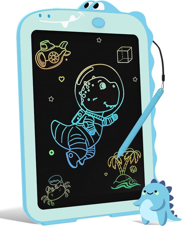 Detalle de Tablette dessin enfant dinosaure « ardoise magique » effaçable 8,5 pouces
