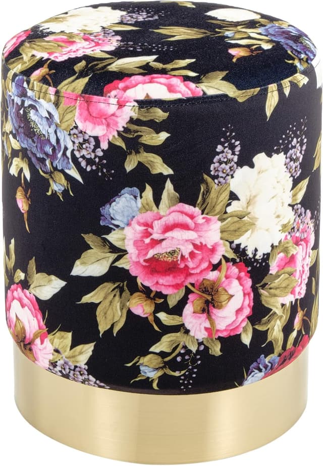 Thumbnail 3 de Baroni Home Pouf Contenitore Velluto 31x31x39 cm