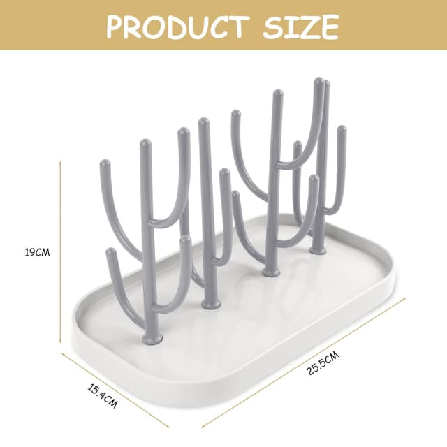 Detalle 2 de Vicloon Trockenständer Babyflaschen grau