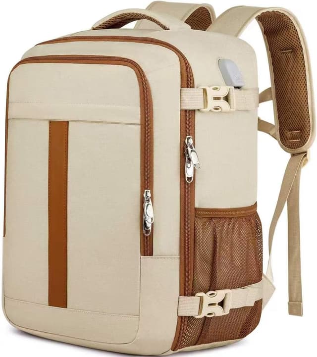 Detalle 2 de PUSLOM Ryanair cabin-size underseat backpack 40x30x20 with USB charging port (Grey)