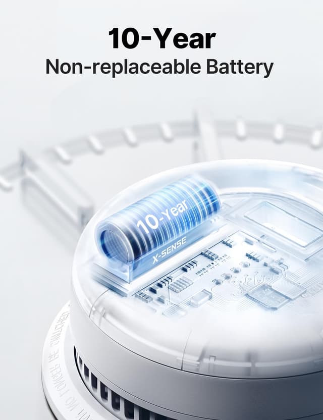 Detalle 2 de X-Sense SC07 combo smoke and CO alarm