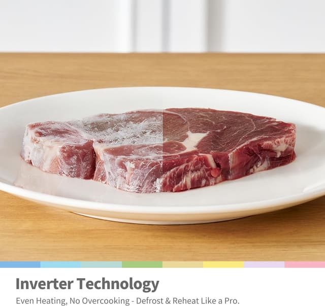 Detalle 1 de COMFEE' CMO-MM202NF(BK) 20L Compact Microwave, 700W Black Manual with Inverter