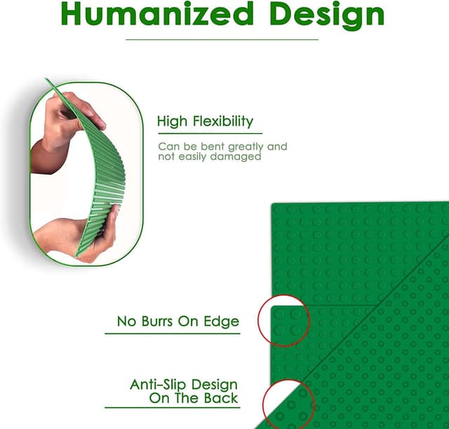 Detalle de HUYIYI Duplo Bauplatte 2er Set 38,4