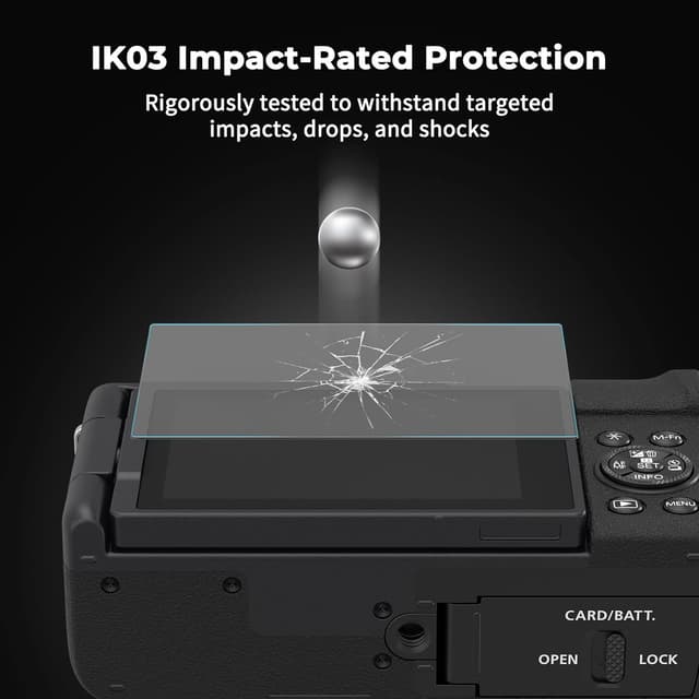 Detalle de SMALLRIG 3er-Pack Displayschutzfolien für Fujifilm X-T30 III/X-T30 II/X-T30 & X-S10 (5804) – 0,3 mm gehärtetes Glas