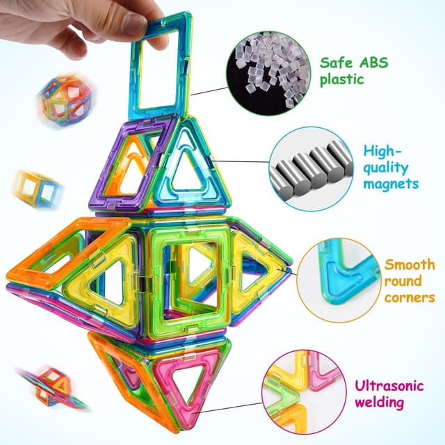 Detalle 2 de Crenova Magnetbausteine 122 Teile 🧩