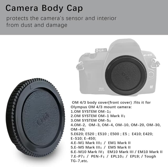 Thumbnail 2 de OM Gehäusedeckel 2 Stück für OM/4/3 Kameras