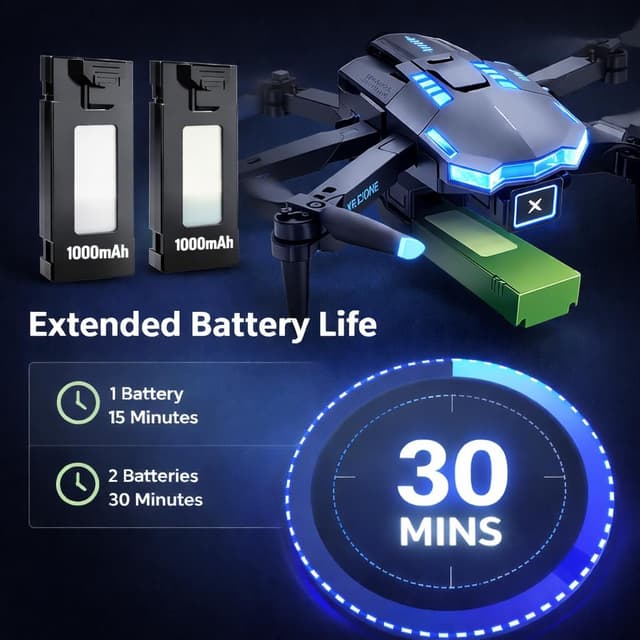 Thumbnail 6 de kononioo Drone 1080P 30 minutes