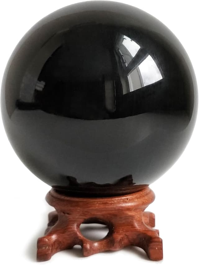 Imagen de Black Obsidian 90 mm crystal ball en OfertitasTOP
