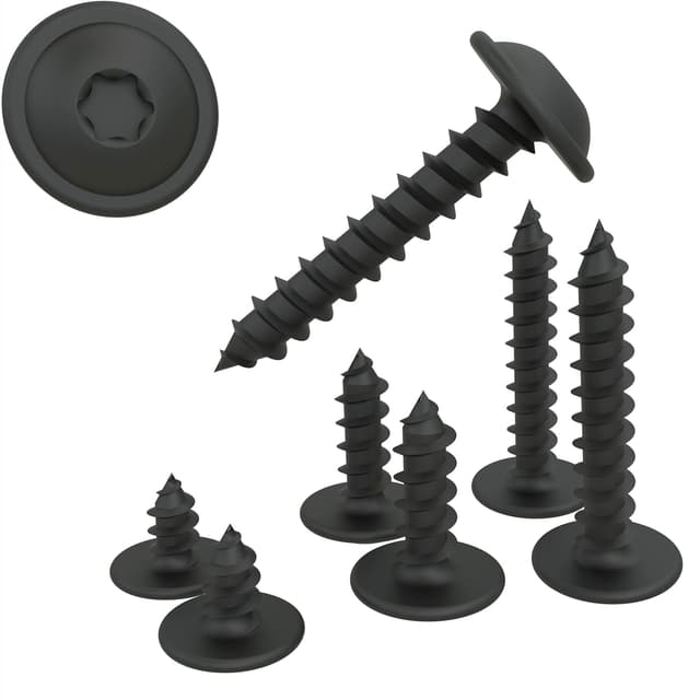 Detalle de 100 AUPROTEC Viti autofilettanti 4,2 x 25 mm TORX mezza tonda flangiata zincata nera DIN 7049