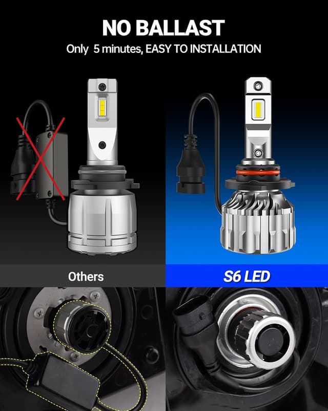 Detalle 2 de SEALIGHT 9005 9006 Bulb Combo 66000LM