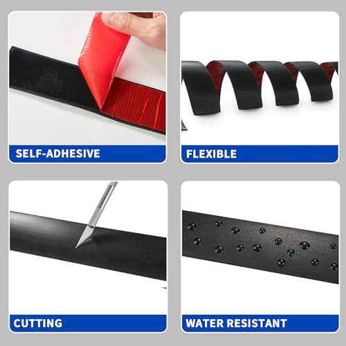 Thumbnail 2 de Bande de seuil auto-adhésive 5 cm noir ⚙