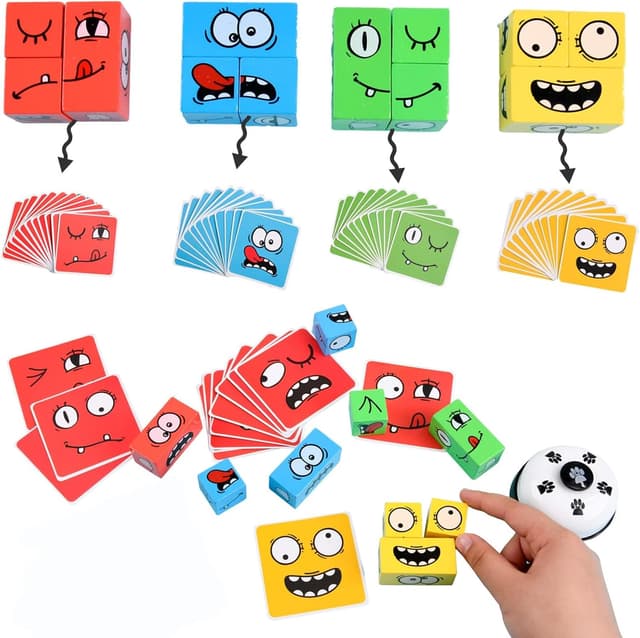 Thumbnail 2 de LADVATKIN Puzzle di Espressione del Viso in Legno 50 carte