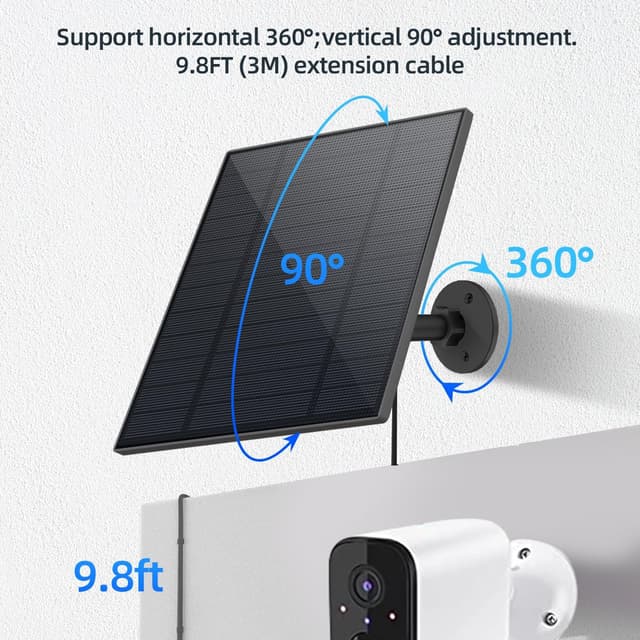 Thumbnail 6 de 3PC 5W Solar Panel for Security Camera ⚙