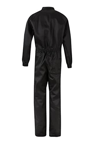 Detalle de Velilla 214 mono italiano negro con cierre asimétrico y doble cursor (talla 58)