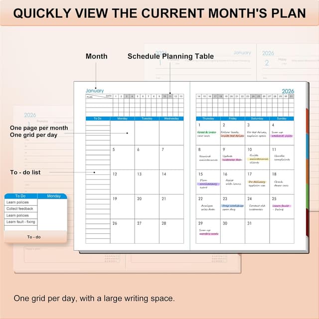 Thumbnail 6 de Agenda académique 2026 A5 Page par jour