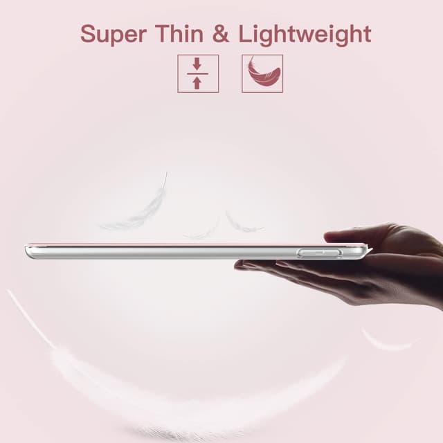 Detalle de TiMOVO Ultra-dünne Smart-Cover Hülle für iPad 7/8/9 (10,2 Zoll) mit Auto Wake/Sleep – Helles Rosa