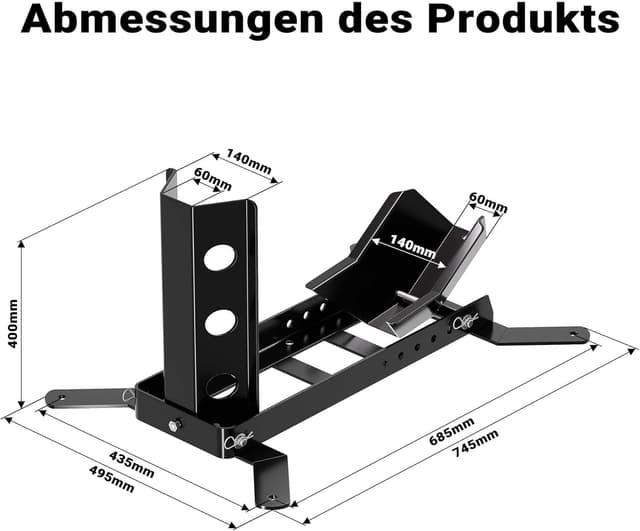 Thumbnail 2 de Wiltec Motorradständer bis 450kg Ø14-21