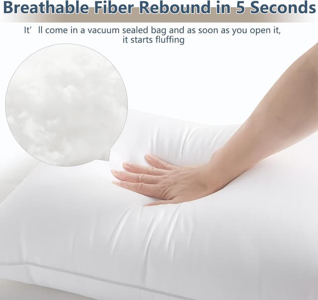 Detalle 2 de CozyLux Queen Pillows 18x28