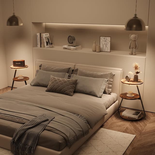 Thumbnail 6 de ARTETHYS Side Table 43cm 3‑Tier with LED