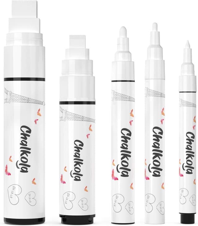 Detalle de Chalkola chalkboard marker pens, 1mm