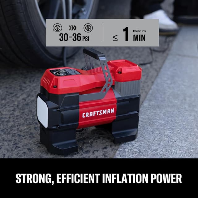 Detalle 2 de CRAFTSMAN 12V Portable Tire Inflator 150 PSI