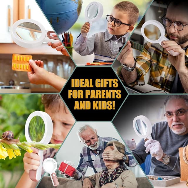 Detalle 2 de BUSATIA Lente di Ingrandimento 30X Illuminata con 18 LED e vetro ottico