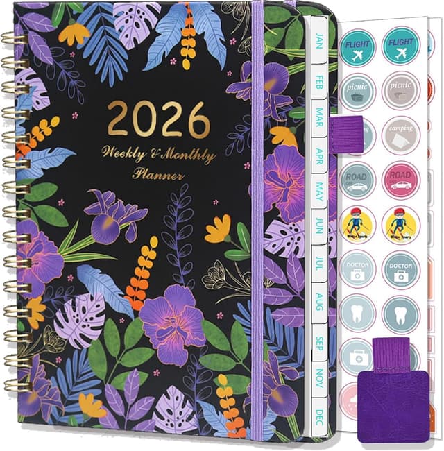 Detalle de NEYSA Agenda 2026 A5 semainier 12 mois