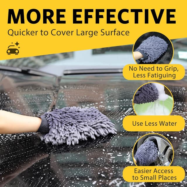 Thumbnail 2 de KEYAYE 5 Pcs Car Washing Kit 600GSM