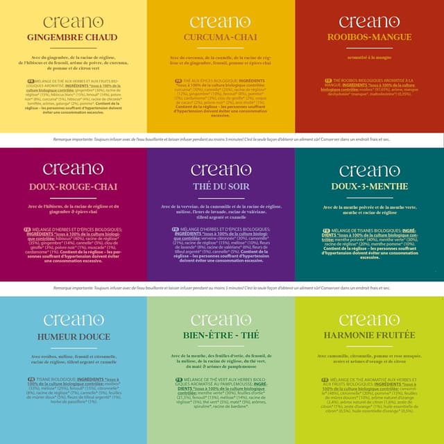 Thumbnail 3 de Creano Coffret Infusions Bio 27 sachets