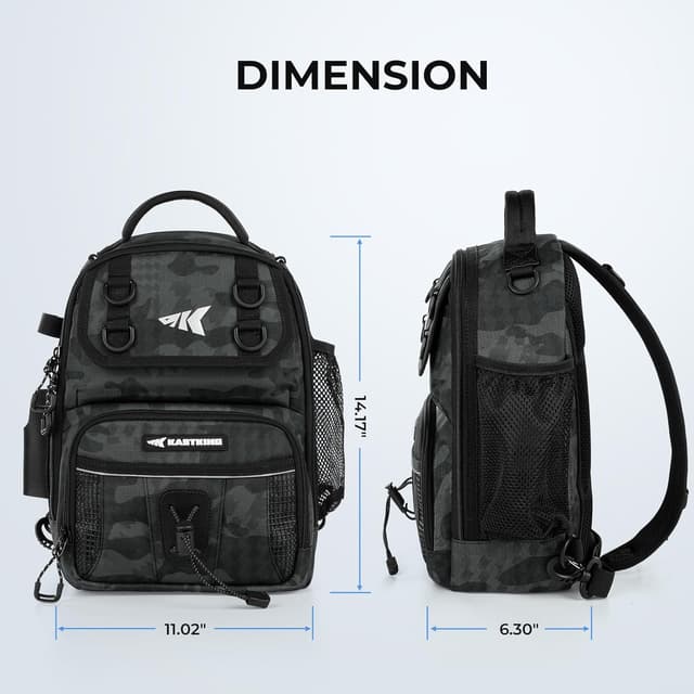 Thumbnail 6 de KastKing BaitSpace Fishing Sling Bag (Rod & Beverage Holder) for Tackle Storage