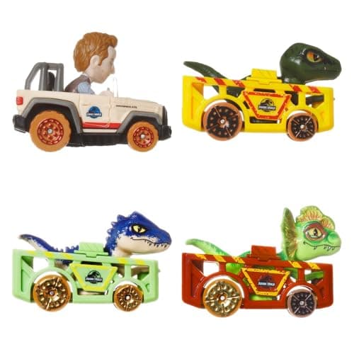 Thumbnail 3 de Hot Wheels Racerverse Pack HKD32 — 4 coches Jurassic World para +3 años