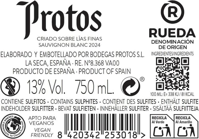 Thumbnail 3 de Protos Sauvignon Blanc 🌿 Estuche 2 Botellas, D.O. Rueda