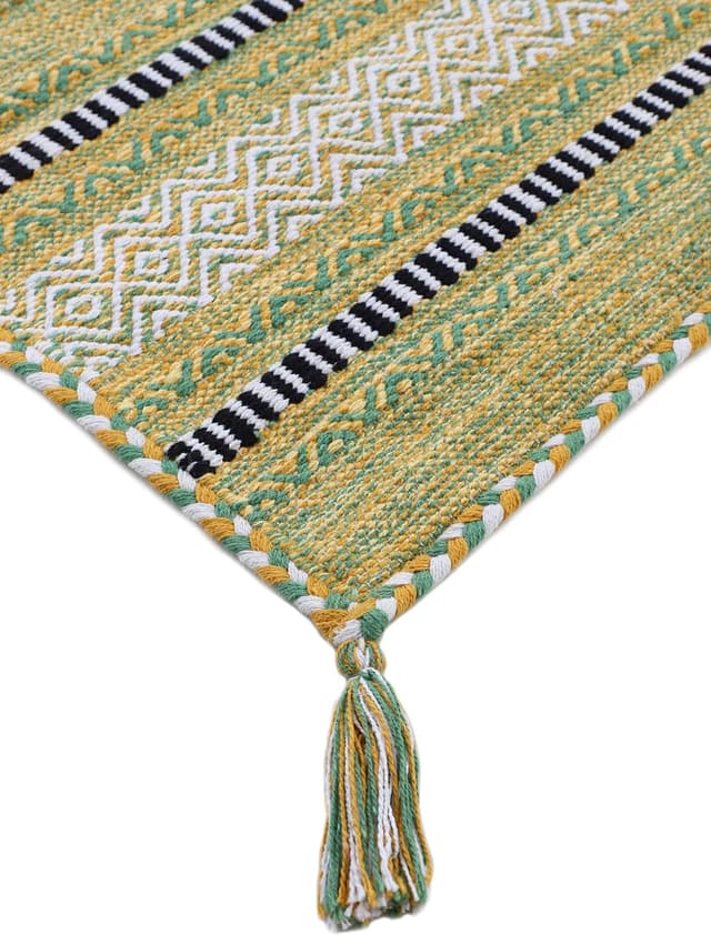Thumbnail 4 de CarpetFine Kelim Azizi Amarillo 80x400 cm 🟡 Alfombra Moderna