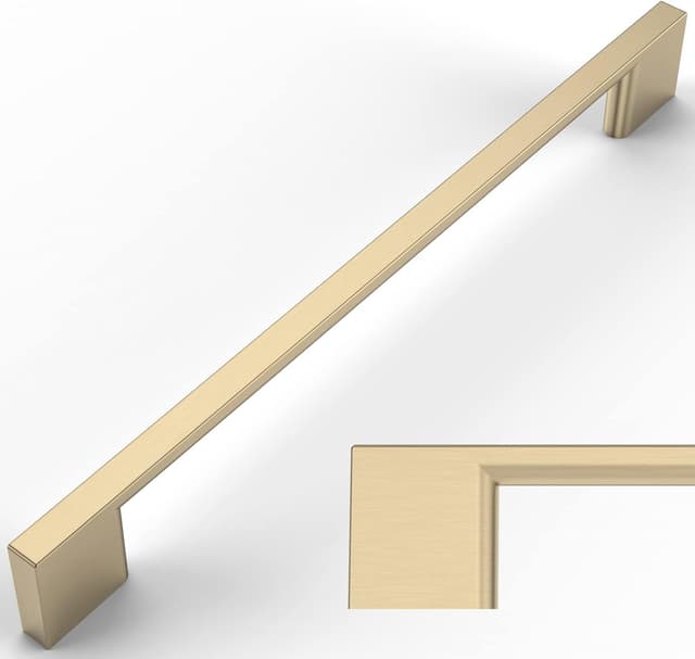 Detalle de Amerdeco poignées de meuble laiton brossé 192 mm