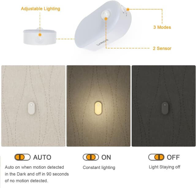 Detalle de Lyridz Motion Sensor Night Light 4-pack