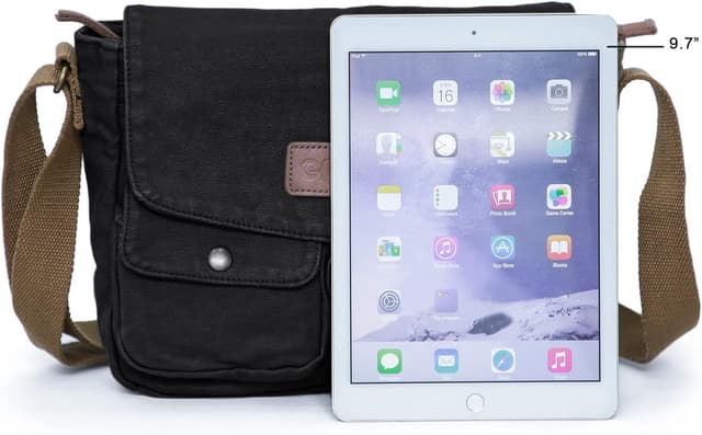 Thumbnail 5 de GOOTIUM 30624 Vintage Canvas Messenger Bag