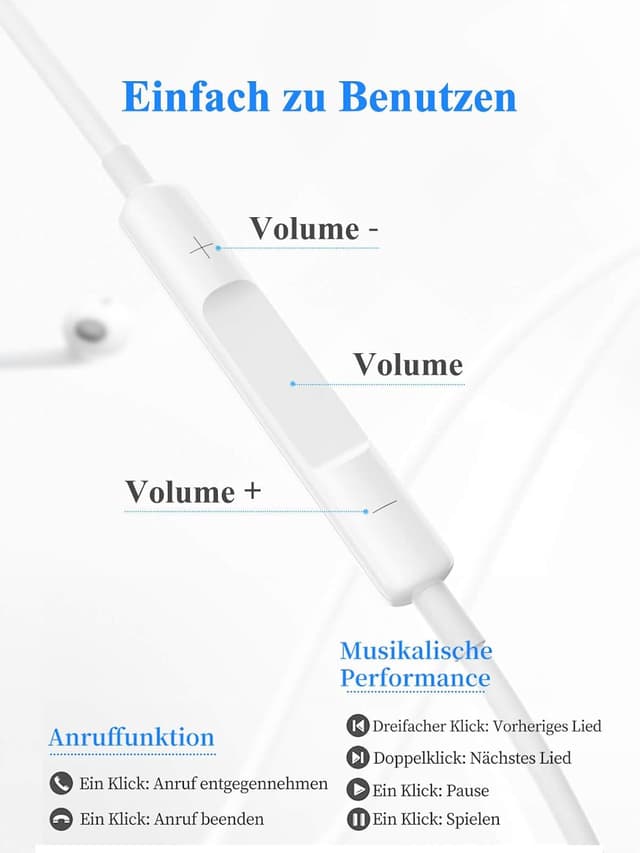 Thumbnail 5 de BONBELONG Kopfhörer In-Ear Kabel 3.5mm