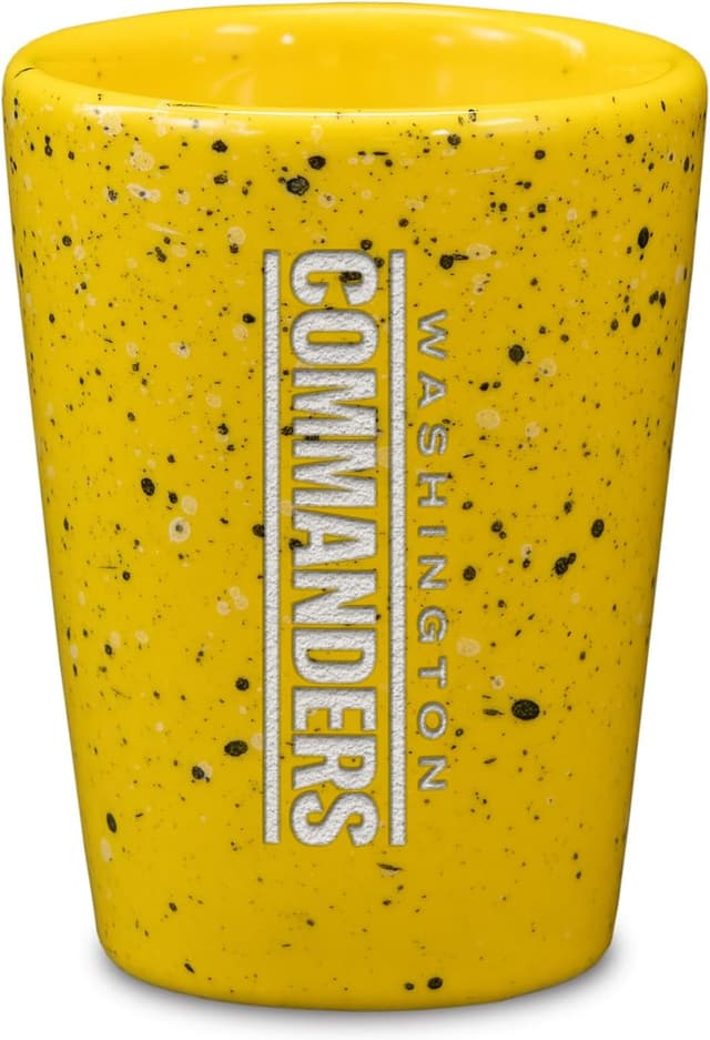 Thumbnail 6 de Rico Industries NFL Football Primary OR Wordmark Logo 2oz Ceramic Shot Glass (Laser Engraved, Team Color) for Washington Huskies Fans