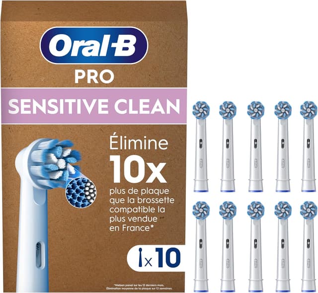 Detalle de Oral-B Pro Lot de 10 Brossettes Sensitive Clean