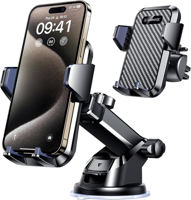 Detalle de VANMASS Handyhalterung Auto 2026 – 4‑in‑1 Halterung