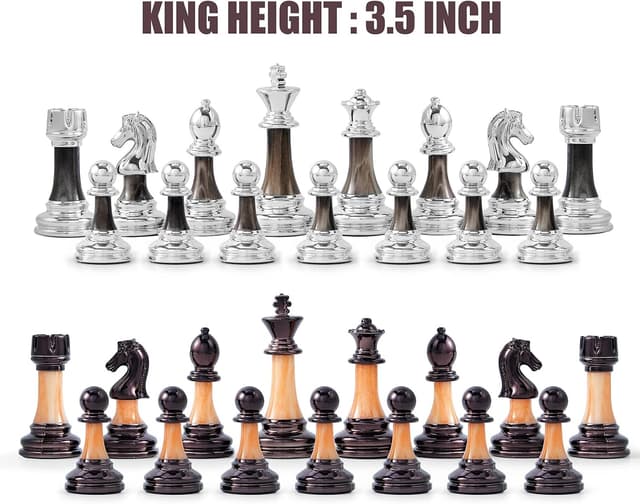 Thumbnail 4 de VAMSLOVE Chess Set 16" Folding Board with 3.5" King ♟
