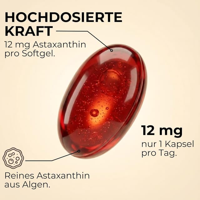 Detalle 2 de Marble Astaxanthin 12 mg mit Krillöl Softgel